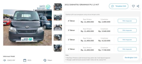 gran max pick up bekas 