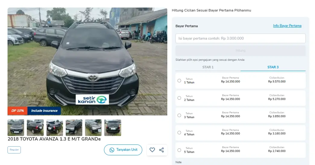 mobil bekas 100 jutaan Jakarta