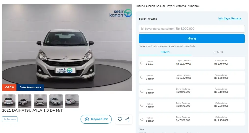 mobil bekas 100 jutaan Jakarta