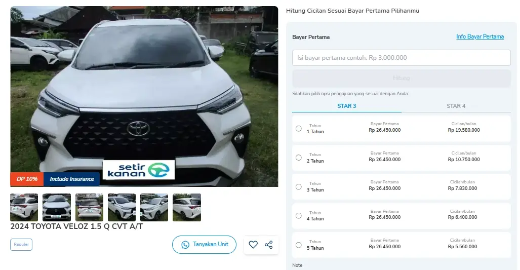 harga avanza veloz matic bekas