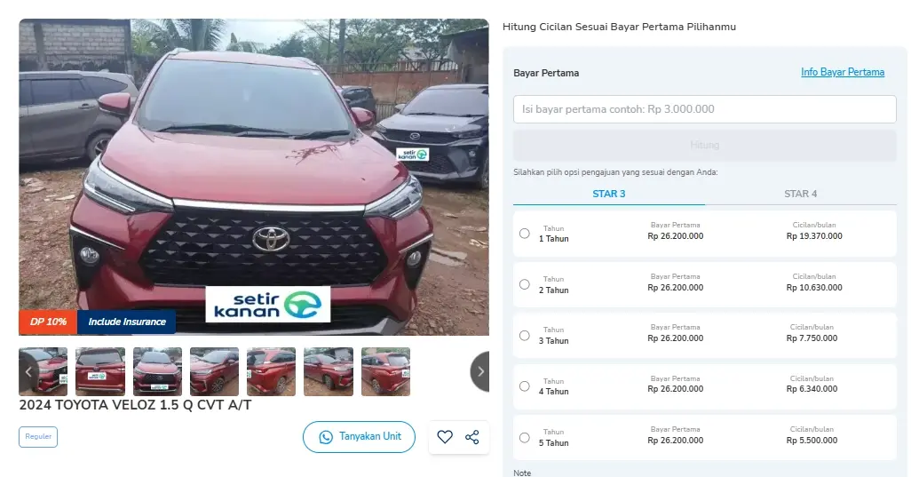 harga avanza veloz matic bekas