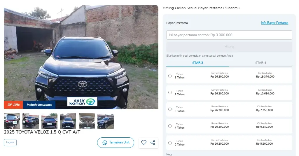 harga avanza veloz matic bekas