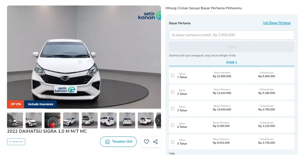 gaji umr apakah bisa beli mobil