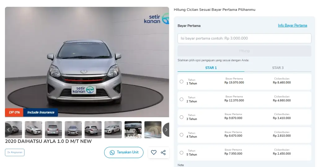 gaji umr apakah bisa beli mobil