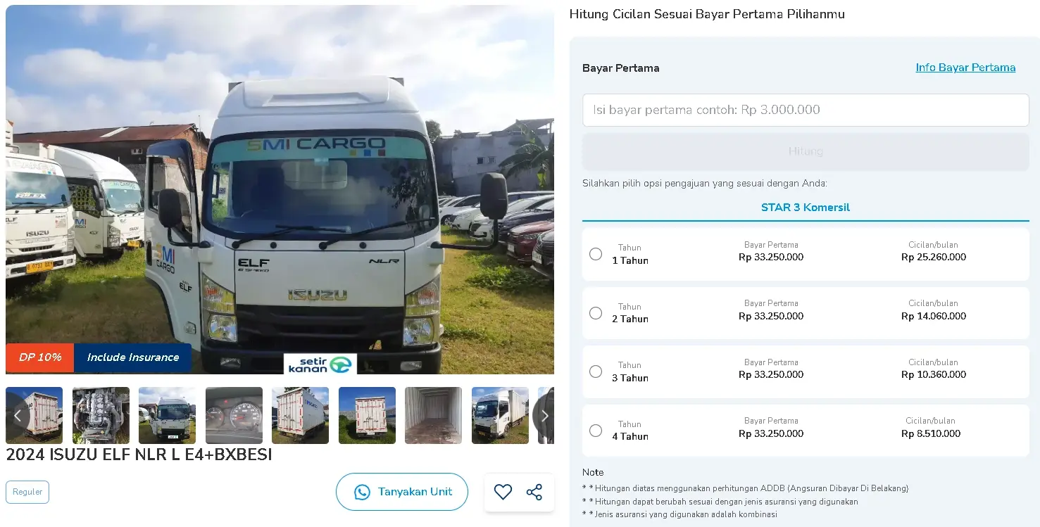 harga elf bekas dibawah 100 juta